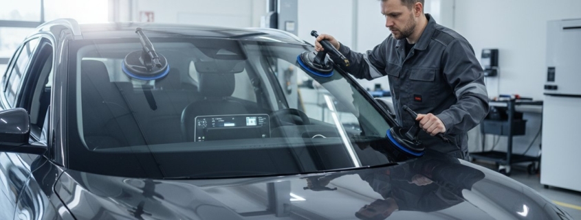 Saadan foregaar et professionelt skift af bilrude Hero Image 2026