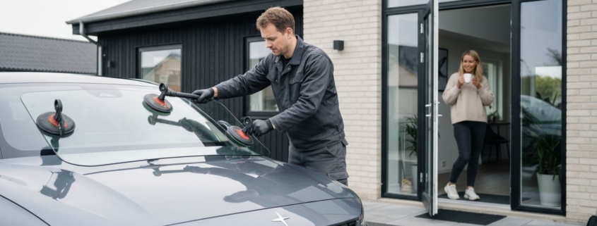 Mobil bilglas i Koege Vi skifter din forrude hjemme hos dig i 2026 Hero Image 2026